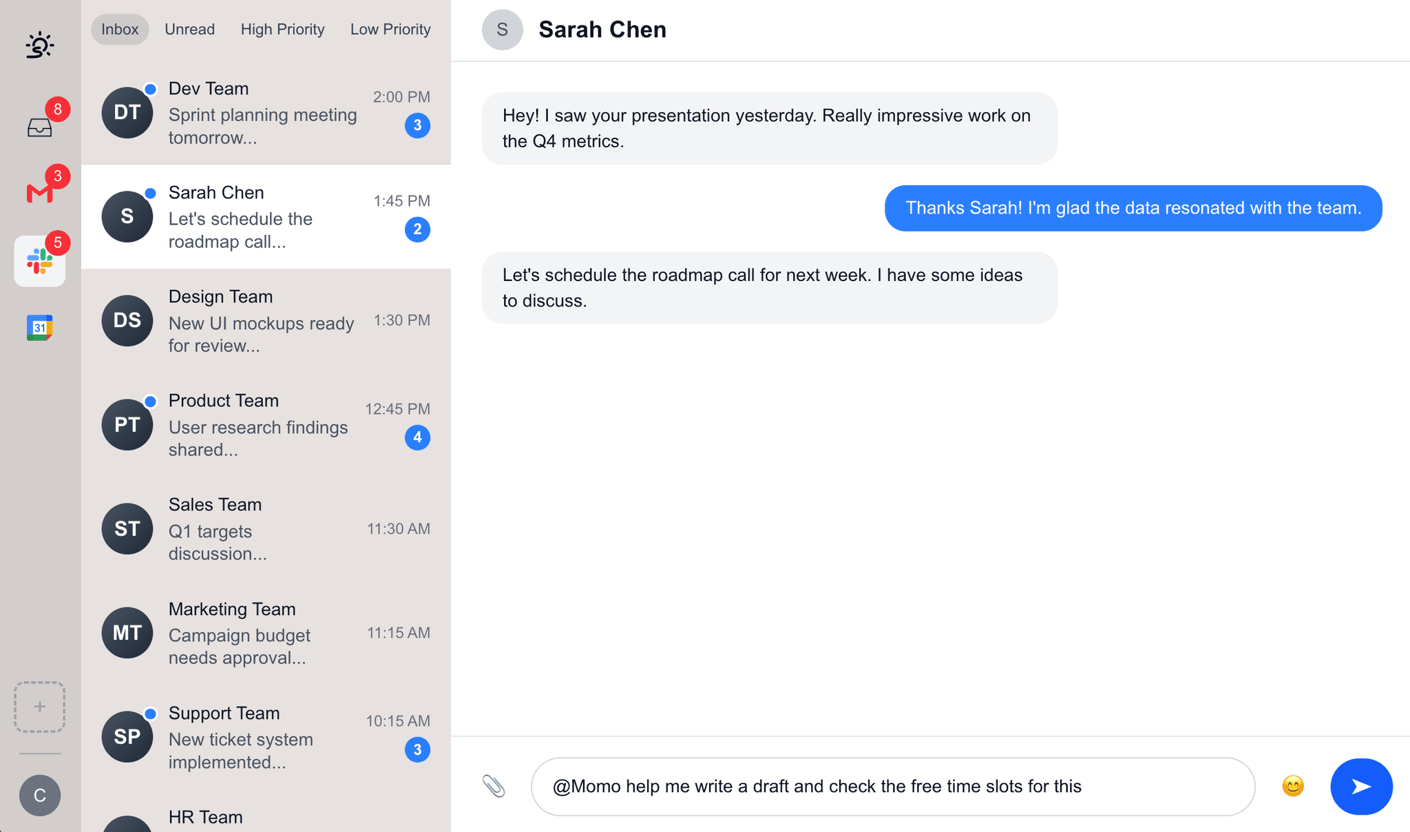 Momo Product Screenshot
